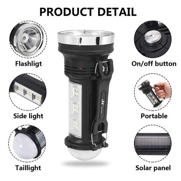 Solar Multi-Bulb Flashlight - Image 3